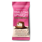 Pink Mallow & Marsh Ultimate S'more bar packaging with toasted vanilla marshmallow, biscuit, and chocolate drizzle.