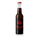 Fritz Kola Super Zero 330ml glass bottle with black label, red text, and red bottle cap.