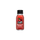 Flawsome! Immunity Boost 60ml shot, clear glass bottle with red liquid, black cap, and "Flawsome!" label.