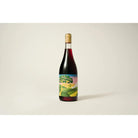 Other World Wine La Ventana, a dark red wine bottle with a colorful, abstract landscape label and cork stopper.