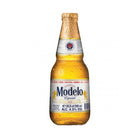 Modelo Especial 355ml beer bottle with gold foil top and white label, 4.5% ALC.