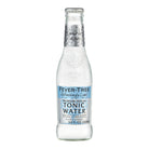 Fever-Tree Refreshingly Light Indian Tonic Water in a clear 200ml glass bottle with silver cap and blue label.