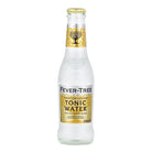 Fever-Tree Premium Indian Tonic Water in a clear 200ml glass bottle with gold and white label.