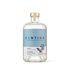 Pentire Adrift 70cl non-alcoholic spirit bottle with a light blue label and gold cap.