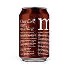 ChariTea Mate sparkling organic yerba mate tea in a reddish-brown aluminum can with white text.