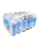 Elm Spring Still Water, 24 x 500ml PET bottles in clear plastic shrink wrap with blue labels.