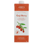 The Berry Company 1L Goji Berry juice carton with red berries and green leaves design.