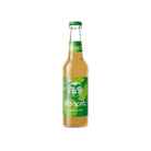 Fritz Kola Organic Apple Spritz in a clear glass bottle with green label and cap.