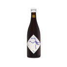 New Theory Wines Growing Pains Cinsault, 750ml, with a white label featuring a blue skeleton design.