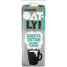 Oatly Barista Edition Coconut Flavour Oat Drink 1L carton with blue, brown, and white design.