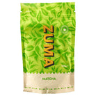 Zuma Matcha Powder 100g pouch with green tea leaf design and "ZUMA" logo.