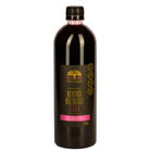 Dark glass 750ml bottle of Alchemy Beyond Beetroot Elixir with black label and gold tree logo.