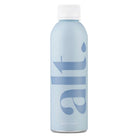Light blue Altwater aluminum bottle with a white cap, featuring "alt." logo and "STILL WATER REFILLABLE" text.