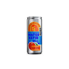 Agua de Madre Blood Orange Water Kefir 25cl can with a woman's face and blood orange graphic.
