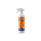 White 1-liter spray bottle of Coveva Fast Dry Antibacterial Cleaner with orange and red label.